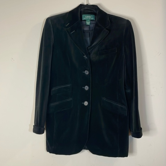 Lauren Ralph Lauren Jackets & Blazers - Ralph Lauren LRL Edwardian Tuxedo Black Velvet Blazer